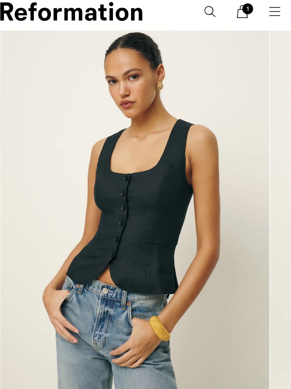Delanie Linen Top